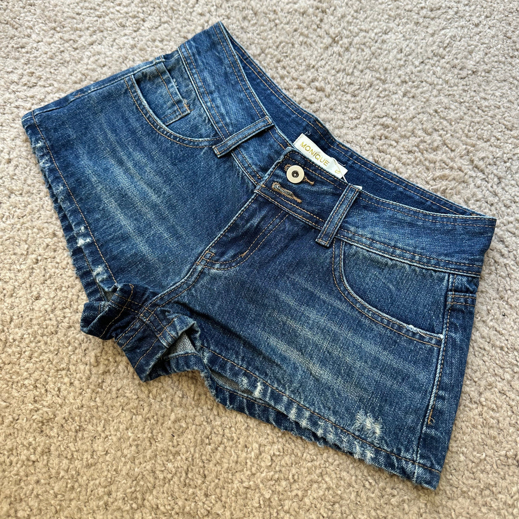 SHORTS DENIM VITA BASSA