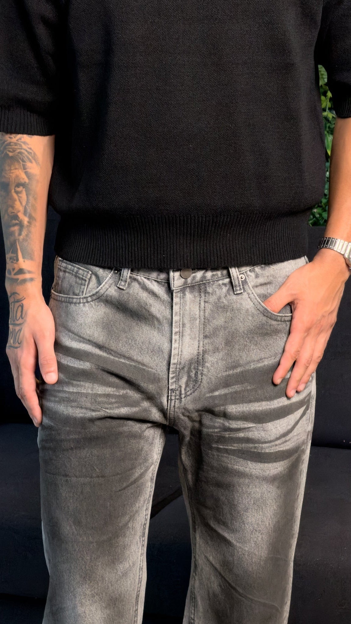 JEANS BAGGY URBAN GREY